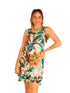 RUFFLE BOTTOM DRESS WITH SIDE SEAM POCKETS - D2099